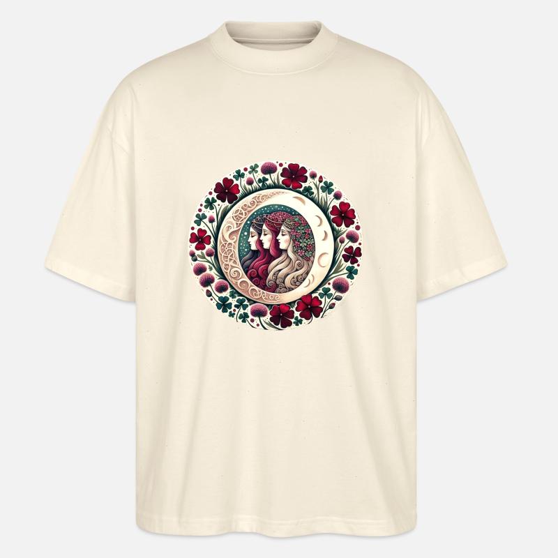 Triple Déesse - T-shirt bio Blaster 2.0 coupe oversize Stanley/Stella Unisexe - écru doux