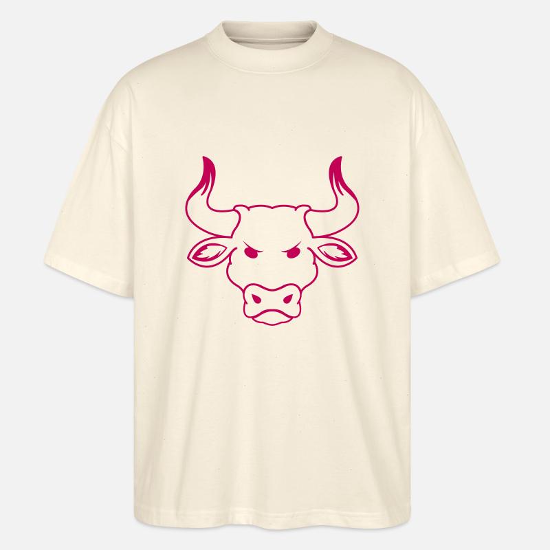 bull - Stanley/Stella Oversized Unisex Organic T-shirt Blaster 2.0 - soft Ecru