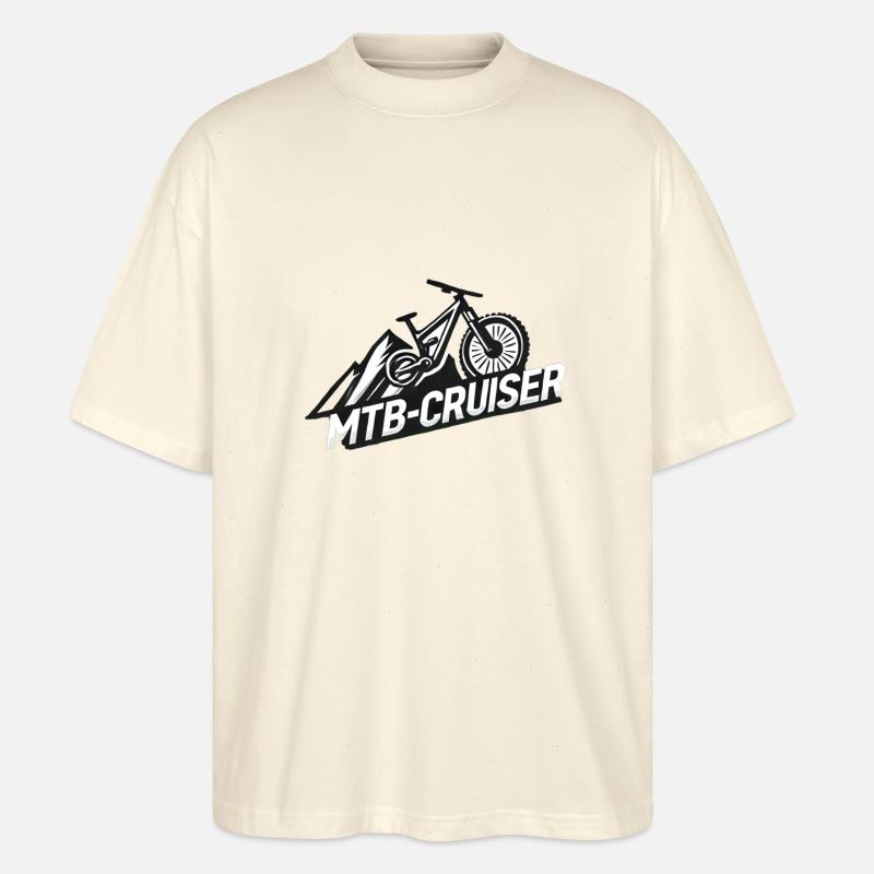 Logo MTB Cruiser - Stanley/Stella Oversized Unisex Bio T-Shirt Blaster 2.0 - Natur