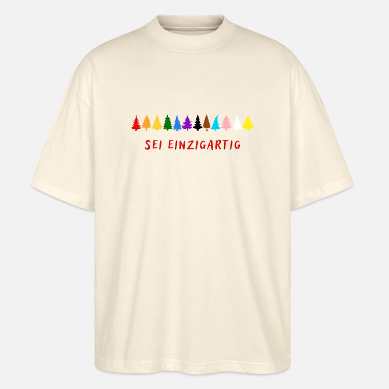 Sei einzigartig! LGBTQ - Stanley/Stella Oversized Unisex Bio T-Shirt Blaster 2.0 - Natur
