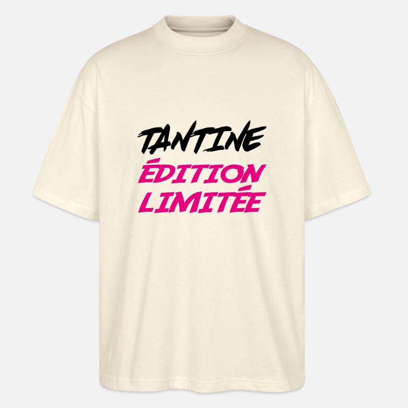 TANTINE édition limitée - T-shirt bio Blaster 2.0 coupe oversize Stanley/Stella Unisexe - écru doux
