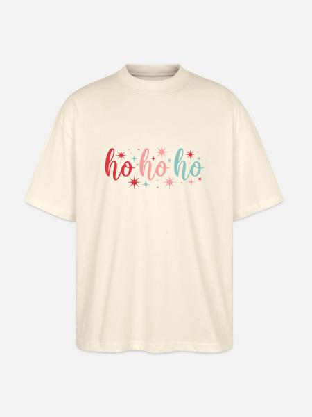 Ho Ho Ho - Stanley/Stella Oversized Unisex Bio T-Shirt Blaster 2.0 - Natur