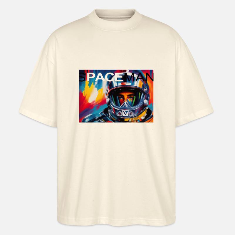 Spaceman b4 600DPI - Stanley/Stella Oversized Unisex Bio T-Shirt Blaster 2.0 - Natur