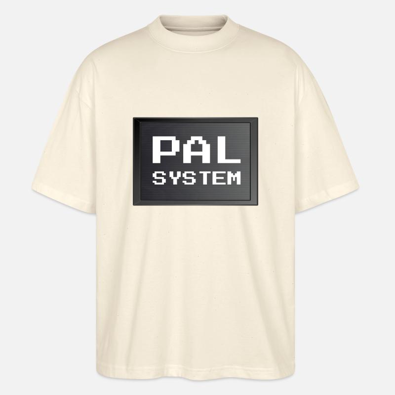 Retrogaming - PAL-System - Stanley/Stella Oversized Unisex Bio T-Shirt Blaster 2.0 - Natur