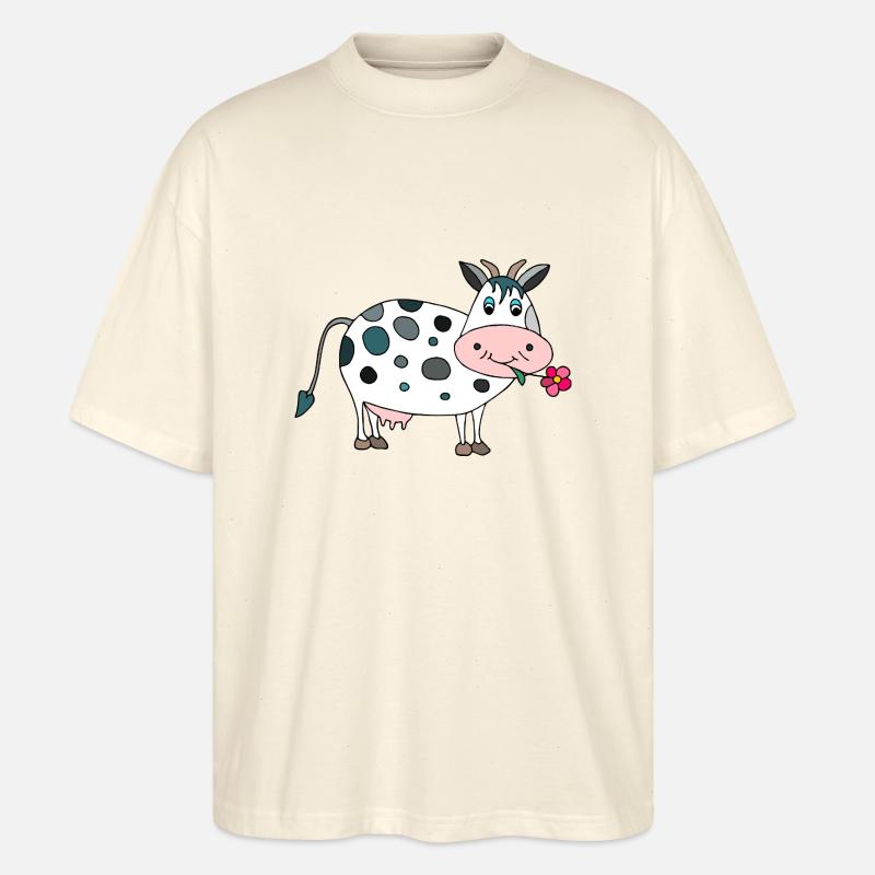 Kuh - Stanley/Stella Oversized Unisex Bio T-Shirt Blaster 2.0 - Natur
