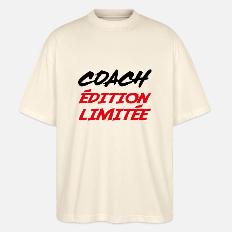 COACH édition limitée - T-shirt bio Blaster 2.0 coupe oversize Stanley/Stella Unisexe - écru doux