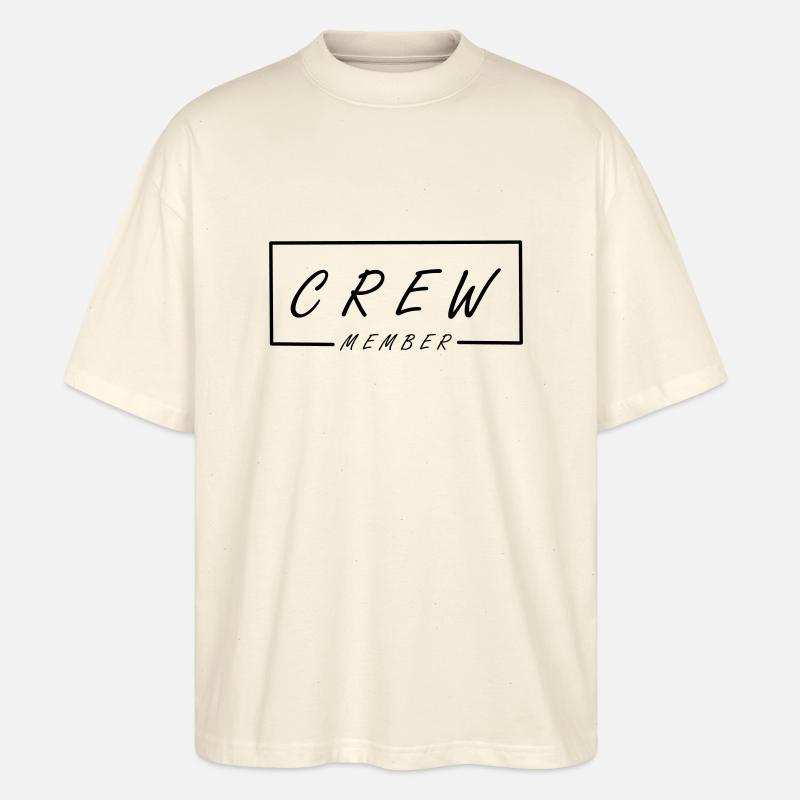 Crew Member - Stanley/Stella Oversized Unisex Bio T-Shirt Blaster 2.0 - Natur