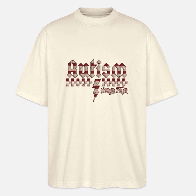 Autismus-Bewusstsein: anders, anders, besser - Stanley/Stella Oversized Unisex Bio T-Shirt Blaster 2.0 - Natur