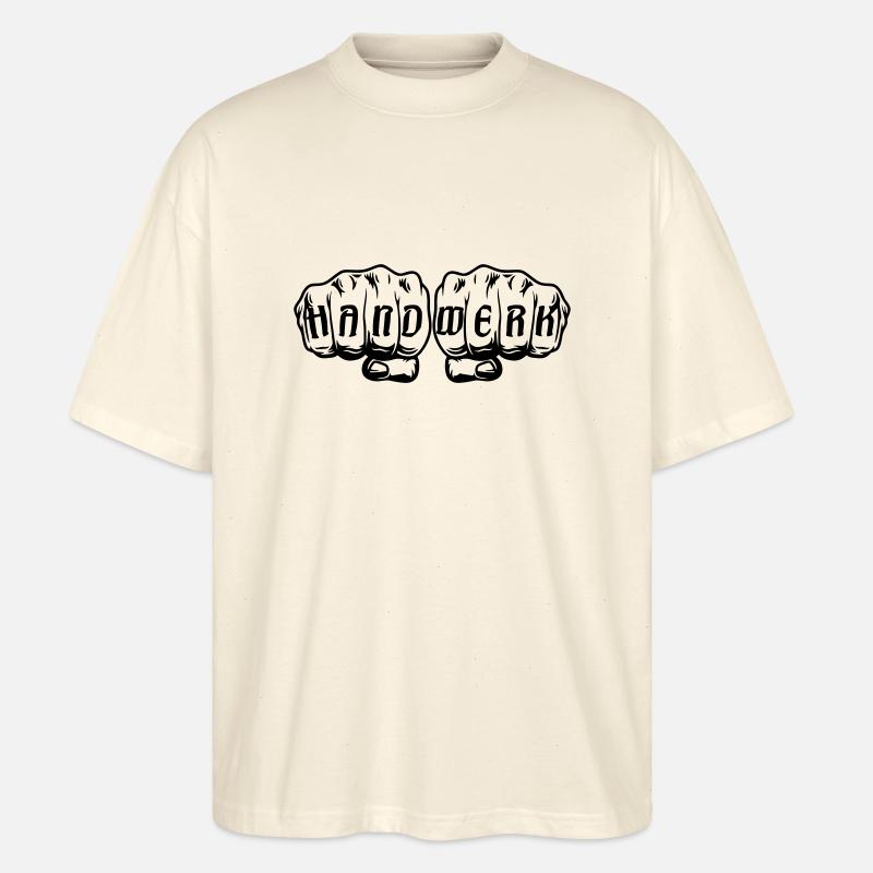 Handwerk Faust Normal - Stanley/Stella Oversized Unisex Bio T-Shirt Blaster 2.0 - Natur