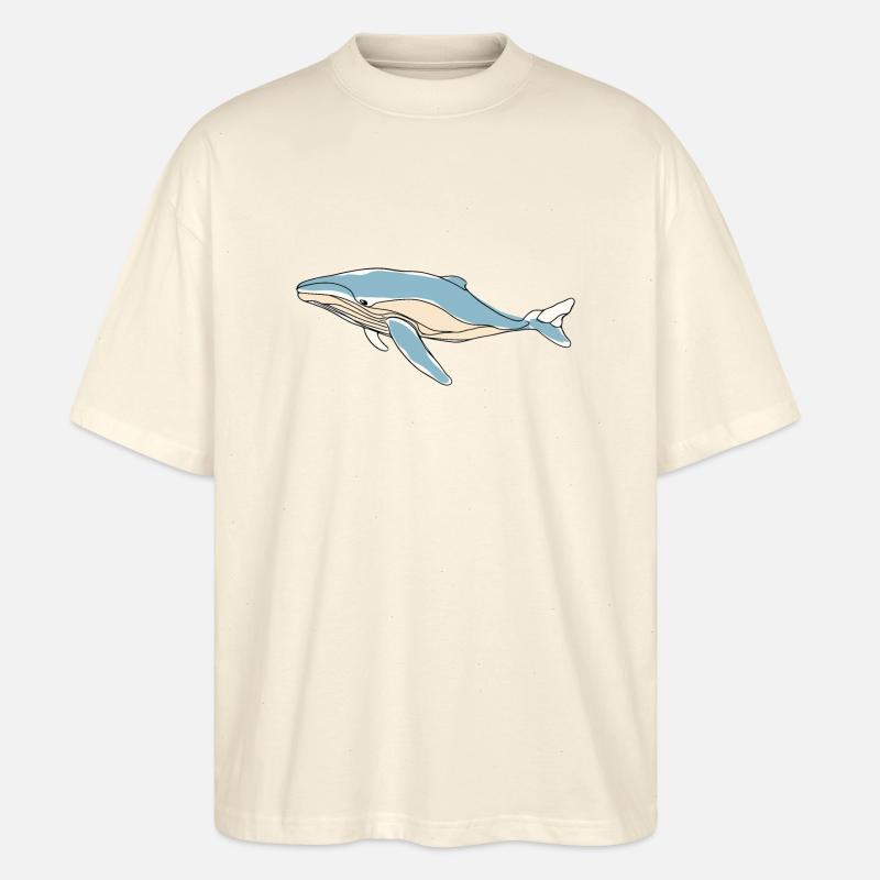 Blauwal - Stanley/Stella Oversized Unisex Bio T-Shirt Blaster 2.0 - Natur
