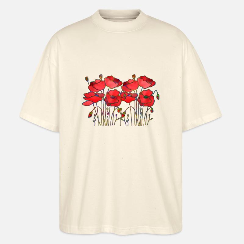 Fleur - T-shirt bio Blaster 2.0 coupe oversize Stanley/Stella Unisexe - écru doux
