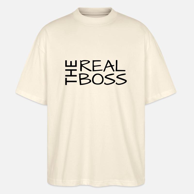 the real boss - Stanley/Stella Oversized Unisex Bio T-Shirt Blaster 2.0 - Natur
