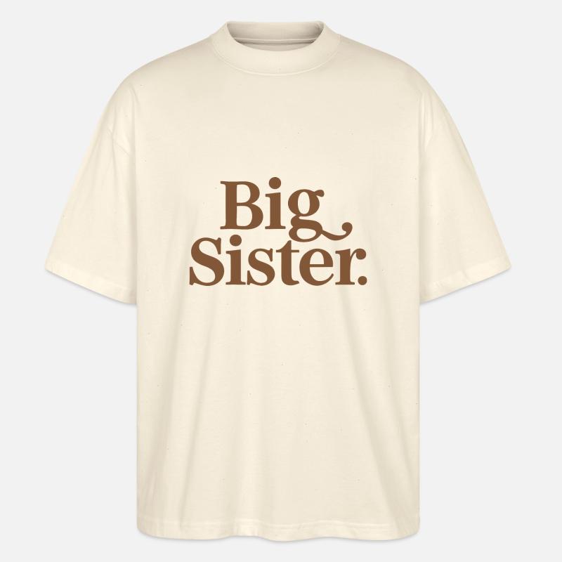 GROßE SCHWESTER - Stanley/Stella Oversized Unisex Bio T-Shirt Blaster 2.0 - Natur