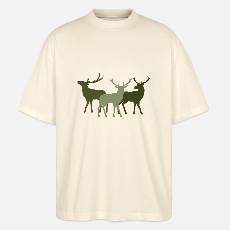 Hirsch - Stanley/Stella Oversized Unisex Bio T-Shirt Blaster 2.0 - Natur