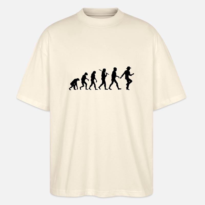 Evolution Line Dance Men - Stanley/Stella Oversized Unisex Organic T-shirt Blaster 2.0 - soft Ecru