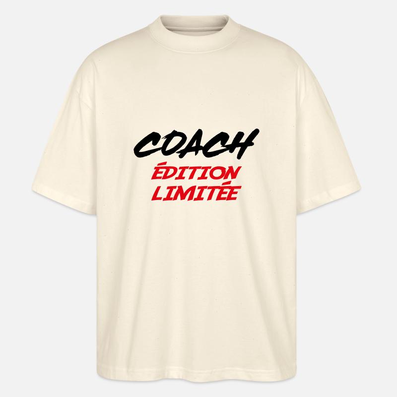 COACH Limitierte Auflage - Stanley/Stella Oversized Unisex Bio T-Shirt Blaster 2.0 - Natur