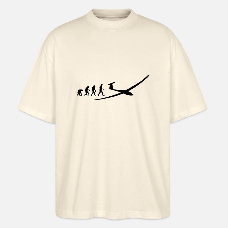 glider evolution - Stanley/Stella Oversized Unisex Organic T-shirt Blaster 2.0 - soft Ecru