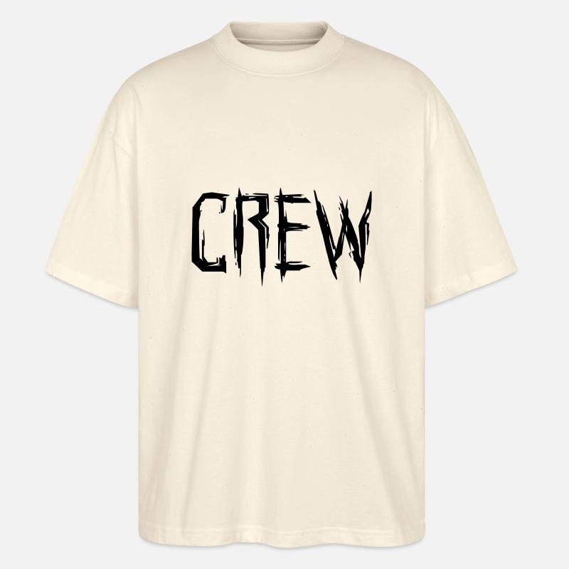 Crew Team Mannschaft - Stanley/Stella Oversized Unisex Bio T-Shirt Blaster 2.0 - Natur