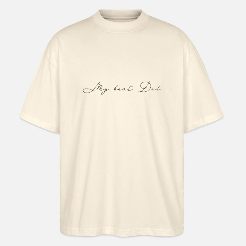 Mon meilleur papa - T-shirt bio Blaster 2.0 coupe oversize Stanley/Stella Unisexe - écru doux
