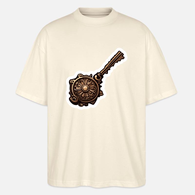 Key / Lock / Locked / Security - Stanley/Stella Oversized Unisex Organic T-shirt Blaster 2.0 - soft Ecru