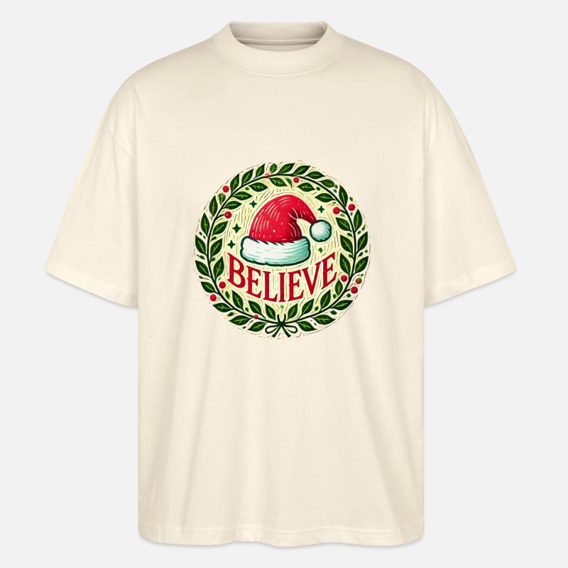 Weihnachten - Stanley/Stella Oversized Unisex Bio T-Shirt Blaster 2.0 - Natur