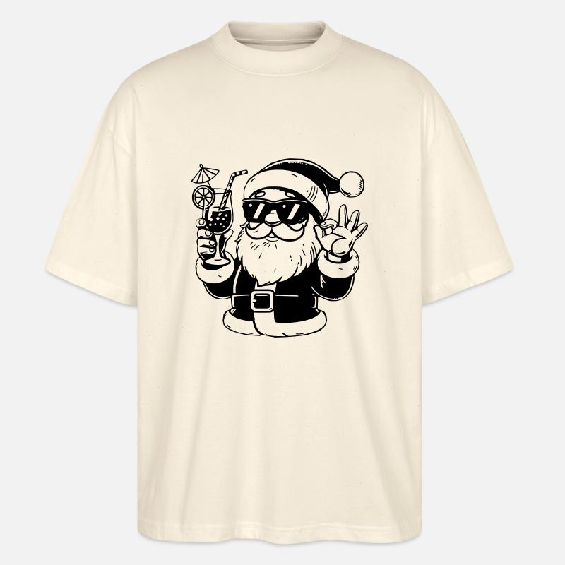 Sunshine santa Claus - Stanley/Stella Oversized Unisex Bio T-Shirt Blaster 2.0 - Natur