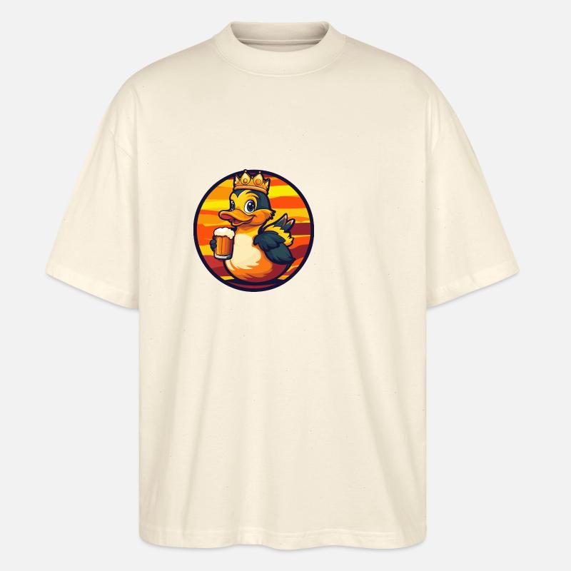 Ente Bier Comic - Stanley/Stella Oversized Unisex Bio T-Shirt Blaster 2.0 - Natur