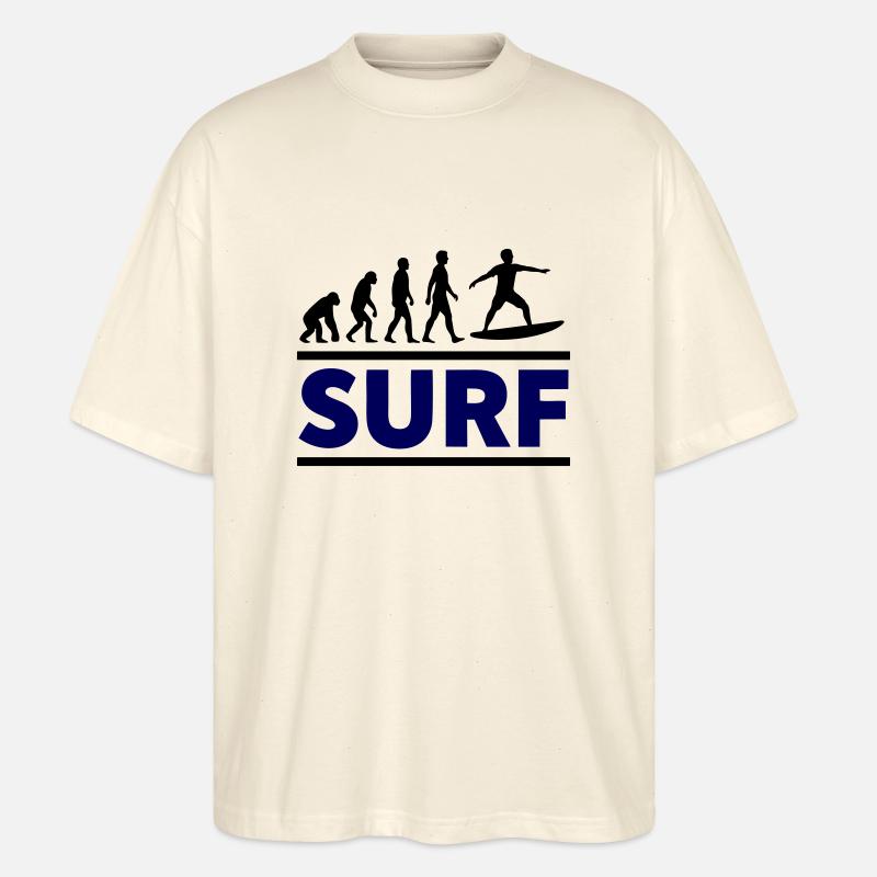 Surf Evolution - Stanley/Stella Oversized Unisex Organic T-shirt Blaster 2.0 - soft Ecru