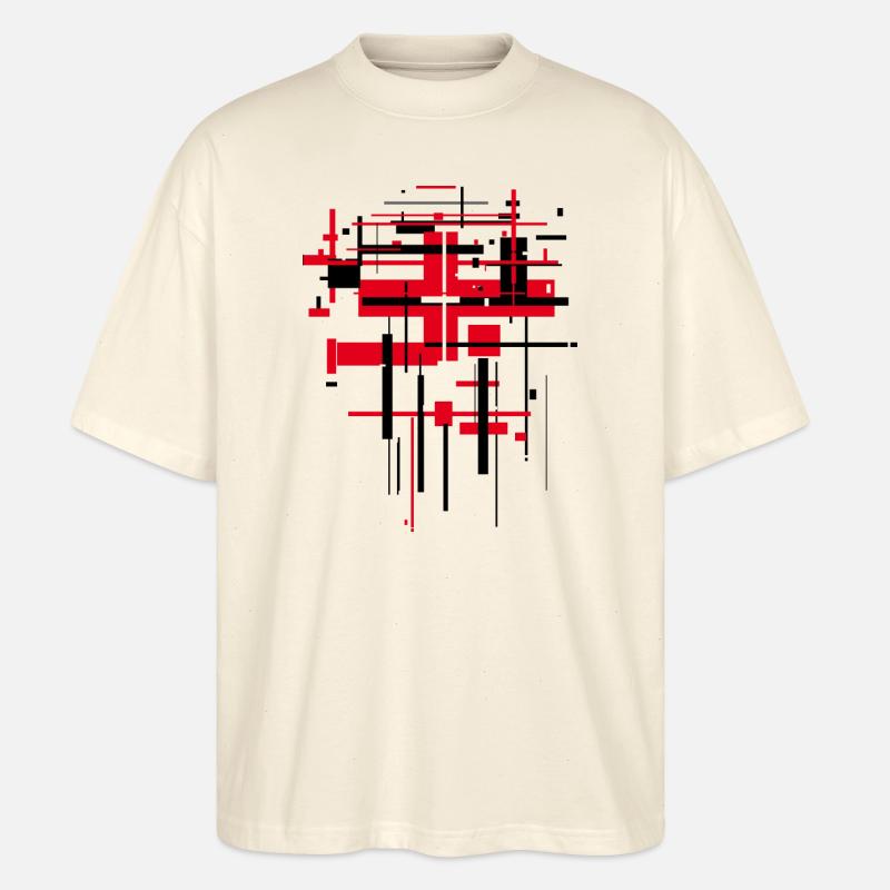 Pattern Abstract - Stanley/Stella Oversized Unisex Organic T-shirt Blaster 2.0 - soft Ecru