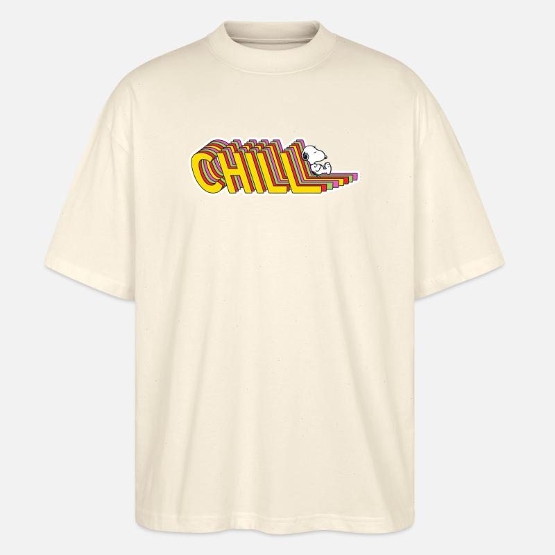Peanuts Snoopy Chill - Stanley/Stella Oversized Unisex Bio T-Shirt Blaster 2.0 - Natur