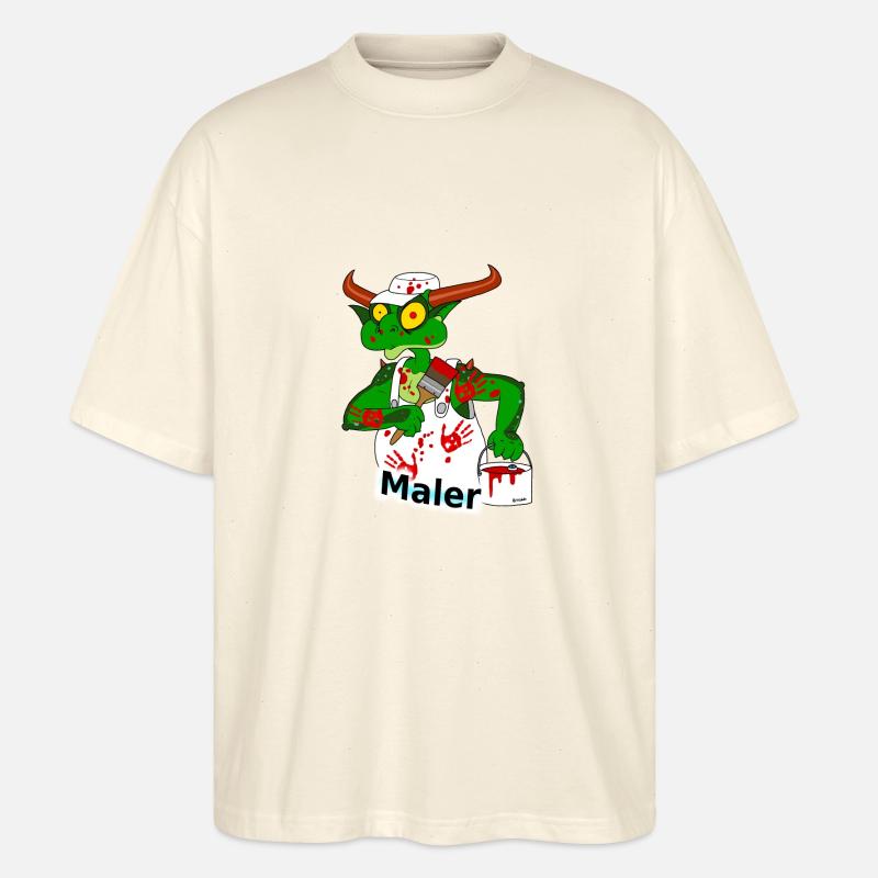 Maler - Stanley/Stella Oversized Unisex Bio T-Shirt Blaster 2.0 - Natur