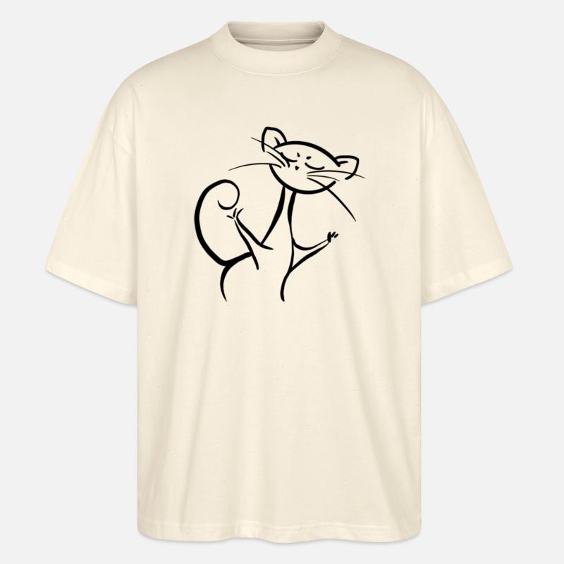 Don‘t mess with the Cat - Stanley/Stella Oversized Unisex Bio T-Shirt Blaster 2.0 - Natur