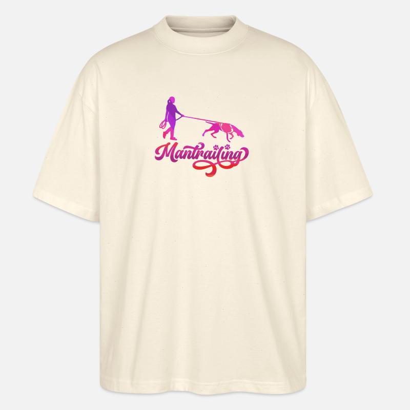 Mantrailing PINK - Stanley/Stella Oversized Unisex Bio T-Shirt Blaster 2.0 - Natur