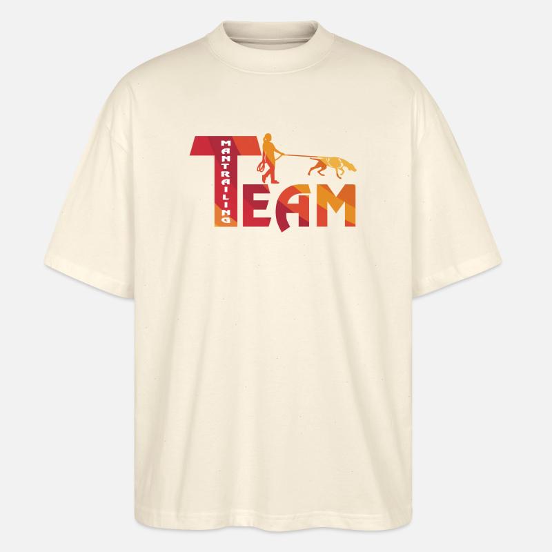 MantrailTEAM Rainbow - Stanley/Stella Oversized Unisex Bio T-Shirt Blaster 2.0 - Natur