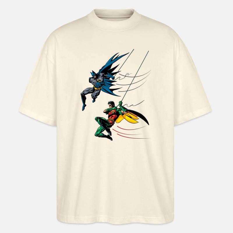 Batman and Robin - Stanley/Stella Oversized Unisex Bio T-Shirt Blaster 2.0 - Natur