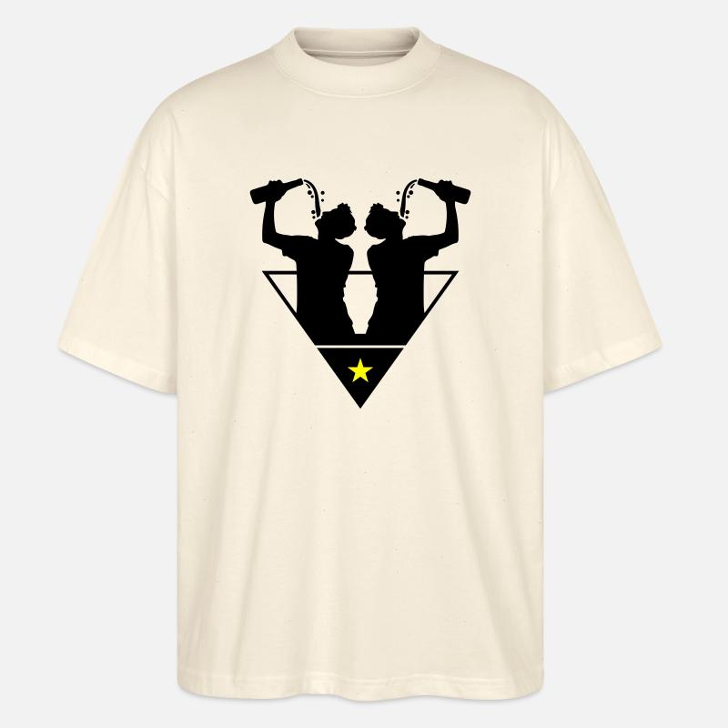 Bouteille de l’équipe Drinker - T-shirt bio Blaster 2.0 coupe oversize Stanley/Stella Unisexe - écru doux