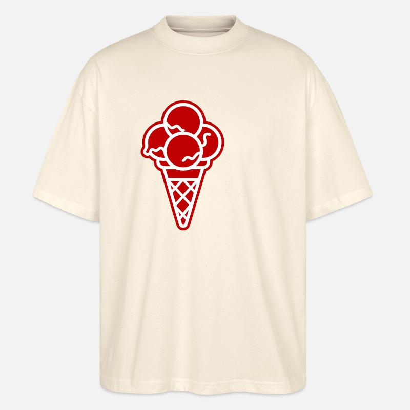 Eis Waffel - Stanley/Stella Oversized Unisex Bio T-Shirt Blaster 2.0 - Natur
