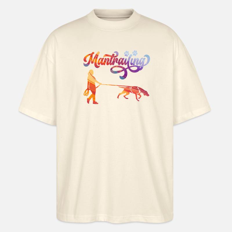 Mantrailing RAINBOW - Stanley/Stella Oversized Unisex Bio T-Shirt Blaster 2.0 - Natur