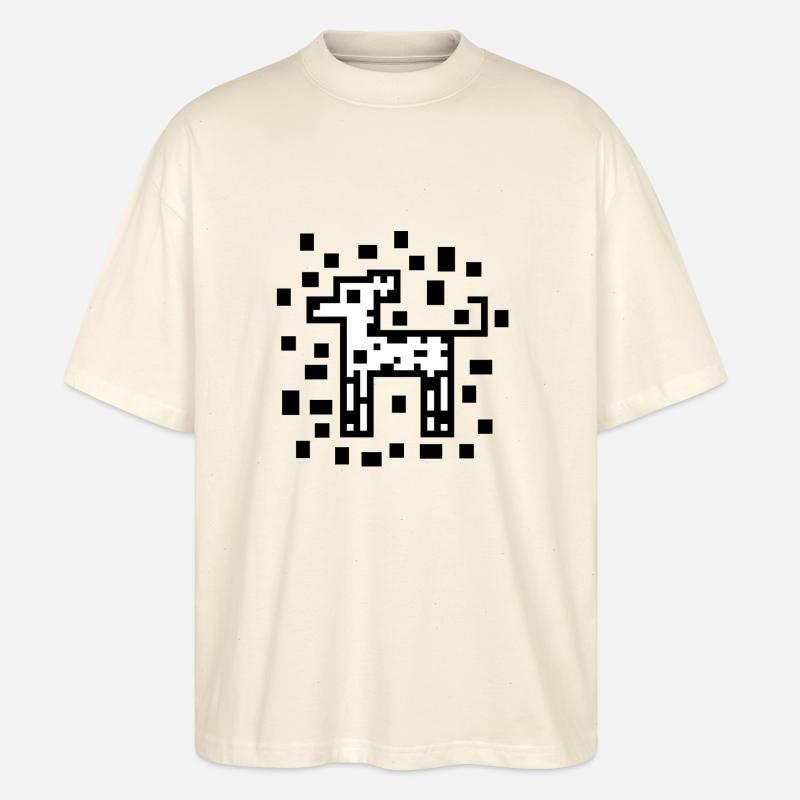 Dalmatinisches Muster - Stanley/Stella Oversized Unisex Bio T-Shirt Blaster 2.0 - Natur