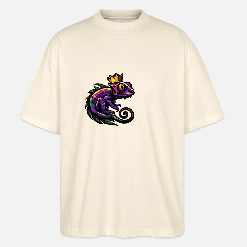 Chameleon Comic Krone - Stanley/Stella Oversized Unisex Bio T-Shirt Blaster 2.0 - Natur