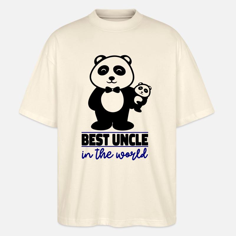 Meilleur oncle du monde - T-shirt bio Blaster 2.0 coupe oversize Stanley/Stella Unisexe - écru doux