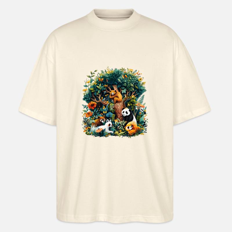 Biodiversity needs help - Stanley/Stella Oversized Unisex Organic T-shirt Blaster 2.0 - soft Ecru