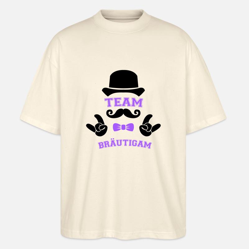 team bräutigam - Stanley/Stella Oversized Unisex Bio T-Shirt Blaster 2.0 - Natur