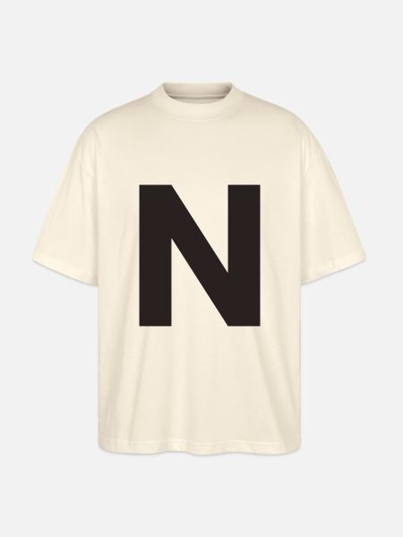 N - Stanley/Stella Oversized Unisex Organic T-shirt Blaster 2.0 - soft Ecru