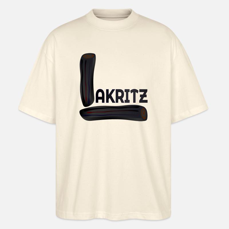 Lakritz Süßigkeiten - Stanley/Stella Oversized Unisex Bio T-Shirt Blaster 2.0 - Natur