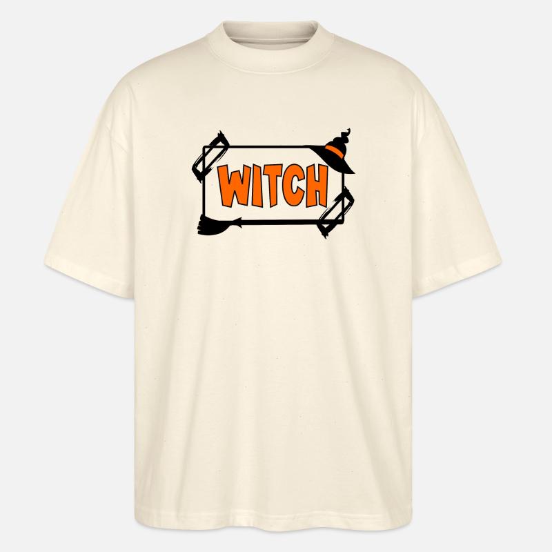 Halloween Kostüm Hexe - Stanley/Stella Oversized Unisex Bio T-Shirt Blaster 2.0 - Natur