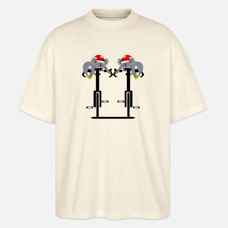 CADEAUX DE NOËL CYCLISME CYCLISME - T-shirt bio Blaster 2.0 coupe oversize Stanley/Stella Unisexe - écru doux