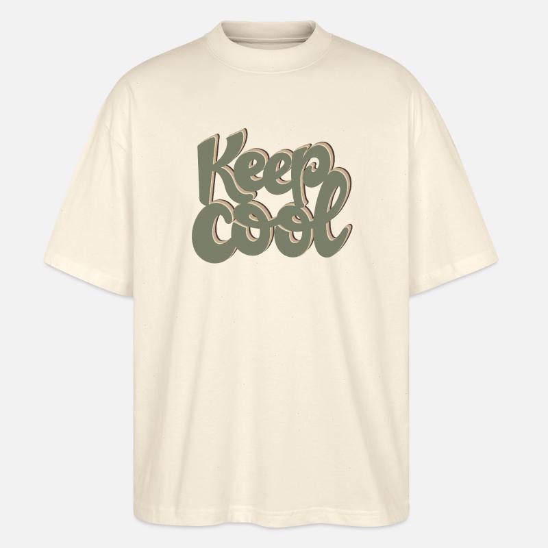 KEEP COOL - Stanley/Stella Oversized Unisex Bio T-Shirt Blaster 2.0 - Natur