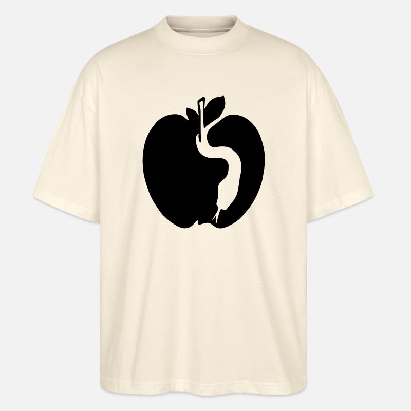 Schlange & Apfel - Stanley/Stella Oversized Unisex Bio T-Shirt Blaster 2.0 - Natur