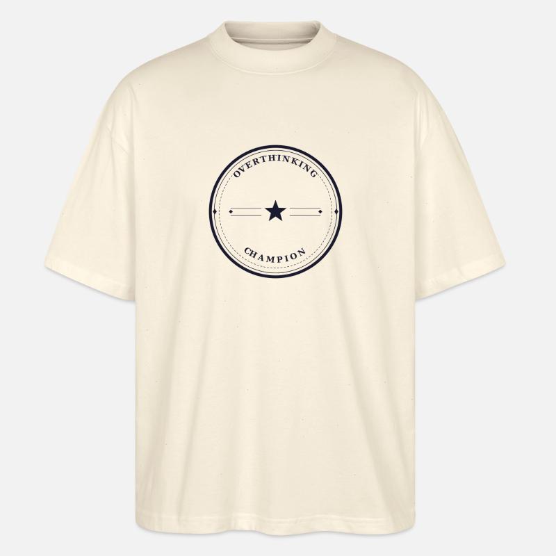 Champion de la suranalyse - T-shirt bio Blaster 2.0 coupe oversize Stanley/Stella Unisexe - écru doux